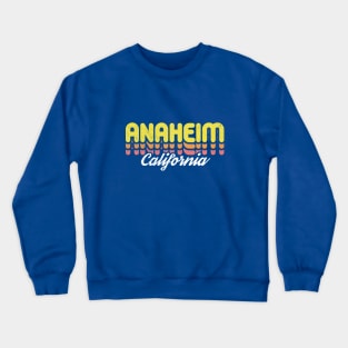 Retro Anaheim California Crewneck Sweatshirt